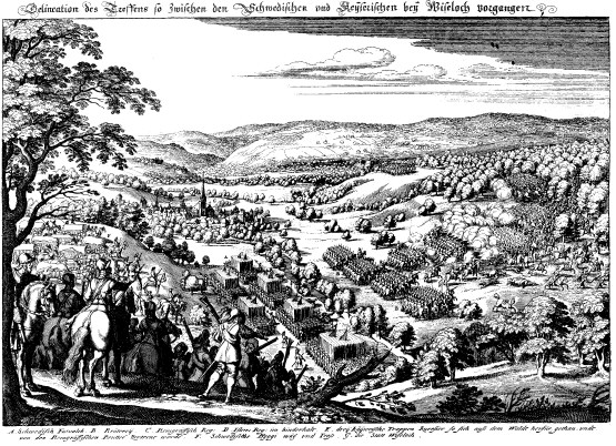 Schlacht bei Wiesloch, 1632, Merian